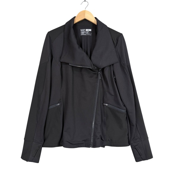 5.11 Tactical Jackets & Blazers - 5.11 Tactical Moto Jacket Women XL Black Asymmetrical Zip Performance 66011-019